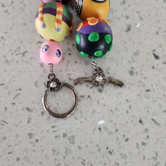 Karyn Kozak Polymer Clay Multicolor Handcrafted Beaded Women’s Necklace - Picture 14 of 15